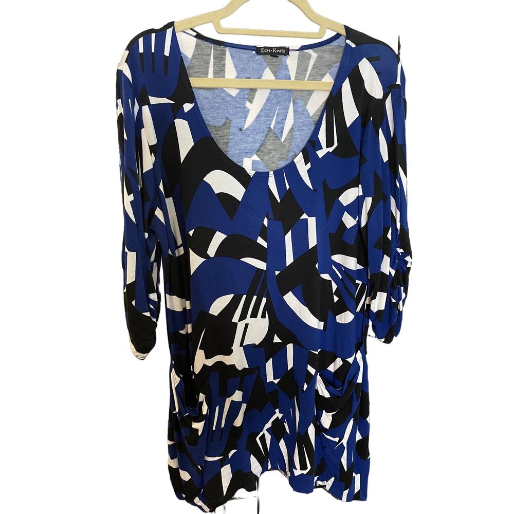 Zen Knits Patterned Top Sz L